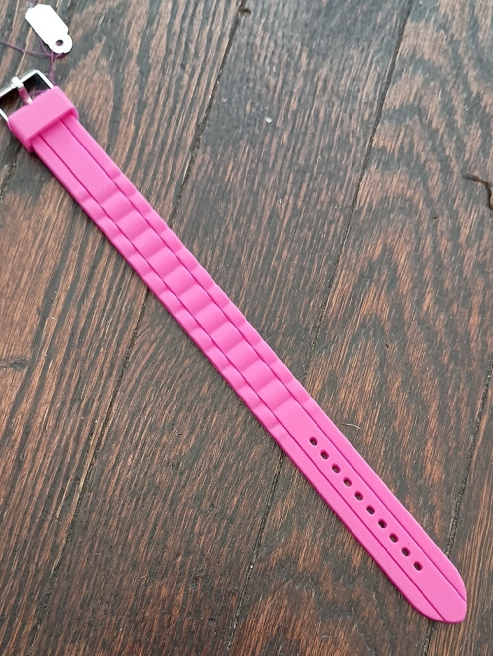Pink Silicone Watch Band